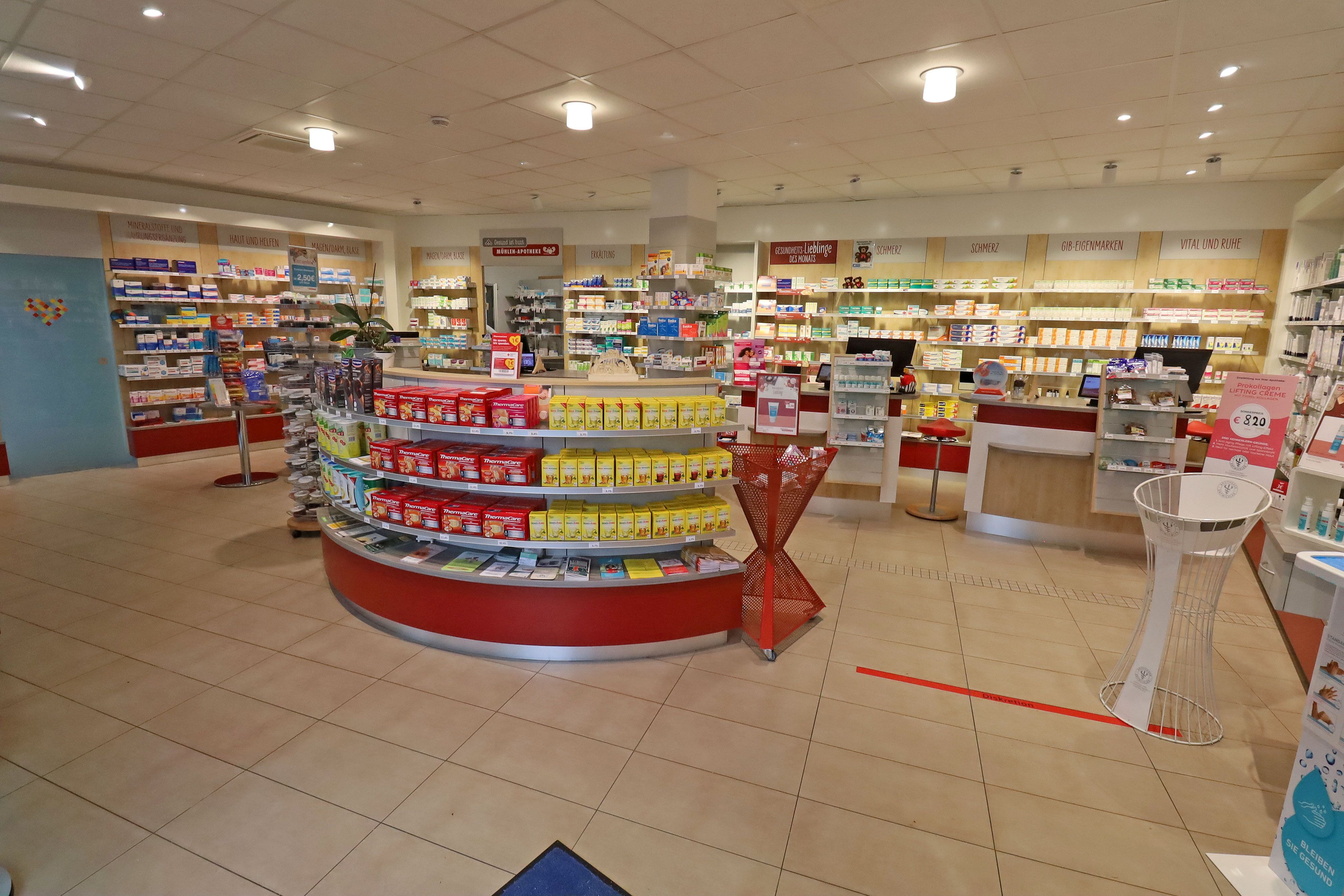Mühlen-Apotheke Ansicht Verkaufsraum
