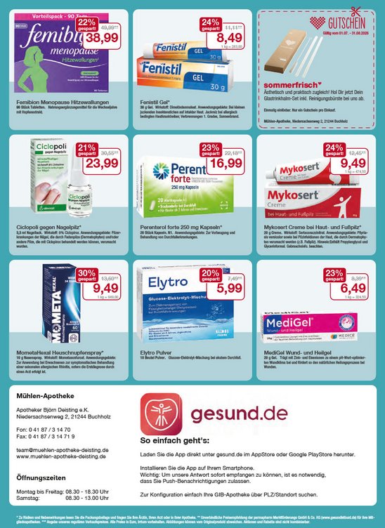 Angebotsflyer Juli