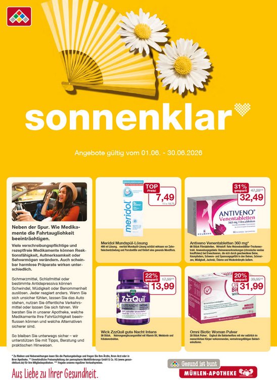 Flyer mit Juni-Angeboten Flyer mit Juni-Angeboten