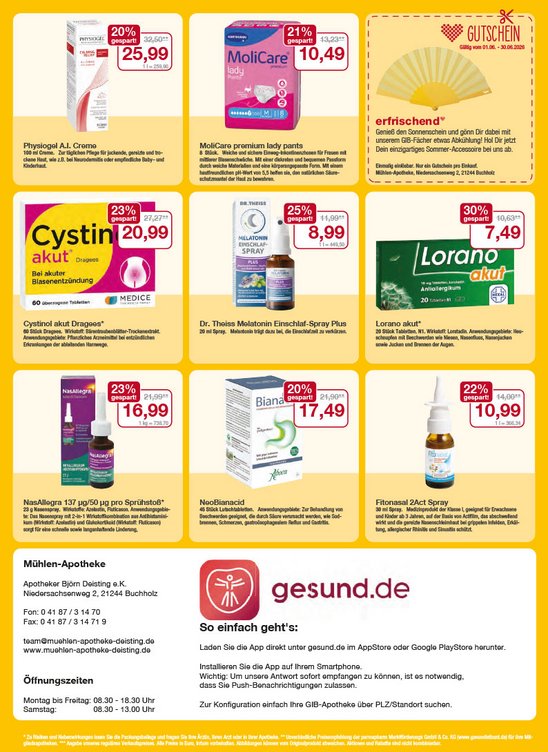 Flyer mit Juni-Angeboten Flyer mit Juni-Angeboten